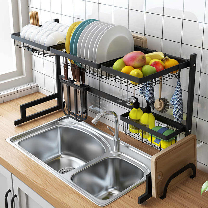 Kitchen Dish Drying Rack Over Sink Bowlift