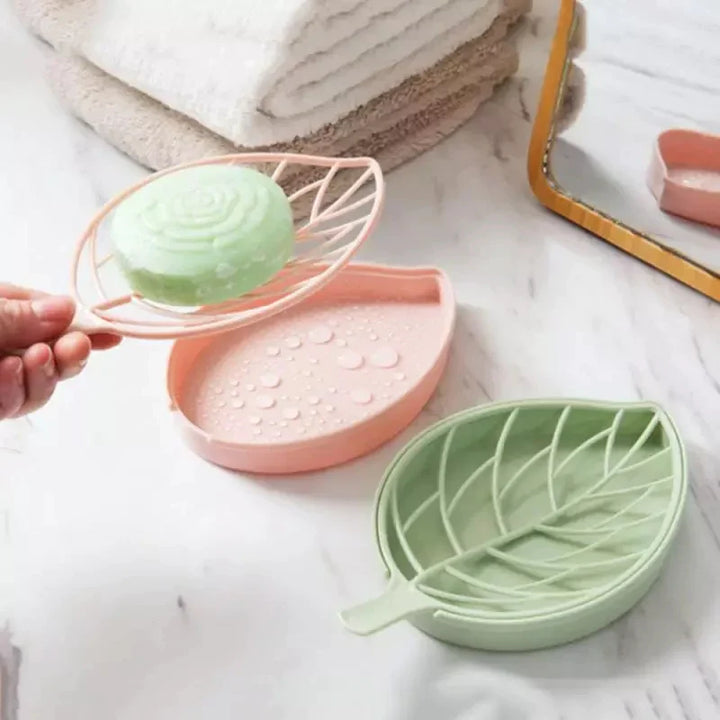 LEAF SHAPE SOAP HOLDER NON SLIP SOAP BOX Bowlift