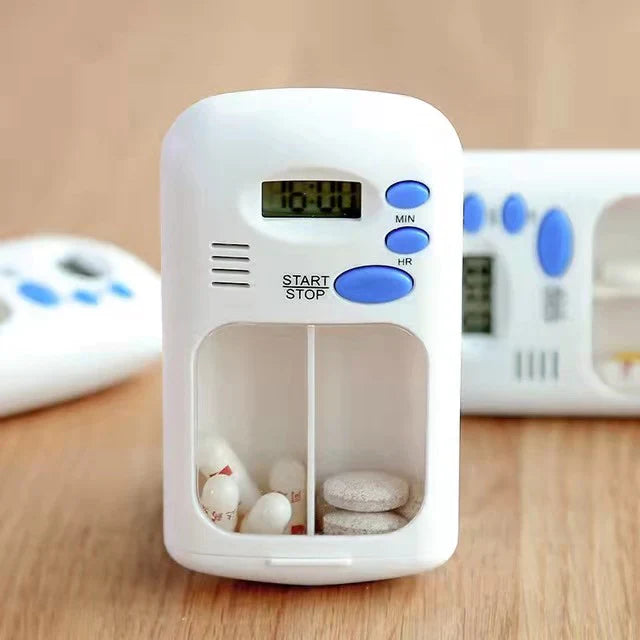 Pills Storage Case With Alarm Timer Clock Bowlift