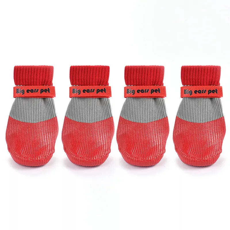 BowLift | 2 Pair Non-Slip Waterproof Dog Shoes for Safe and Happy Paws