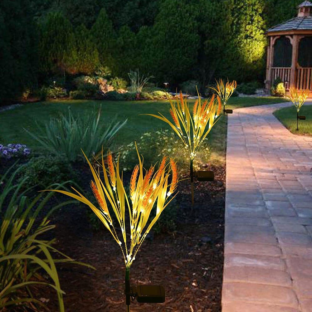 2 piece pack solar wheat ear lights Bowlift