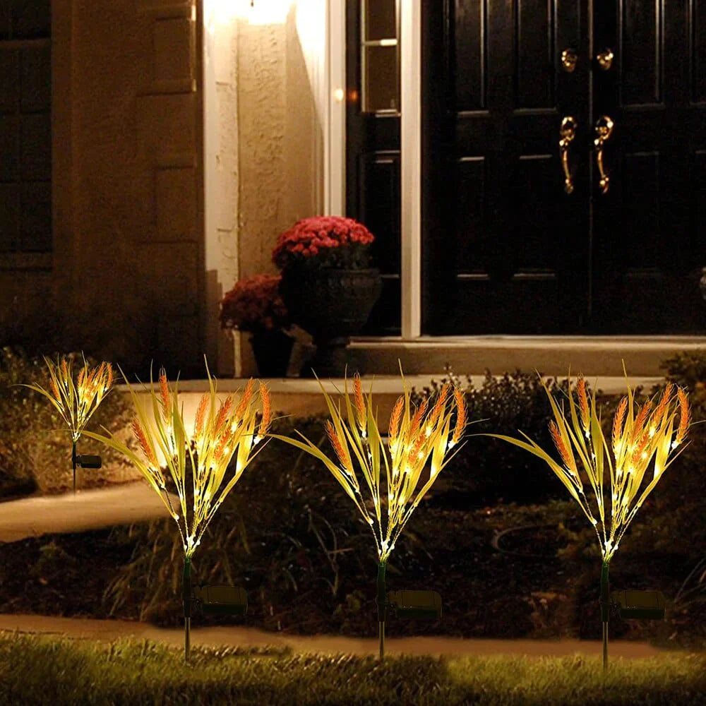 2 piece pack solar wheat ear lights Bowlift