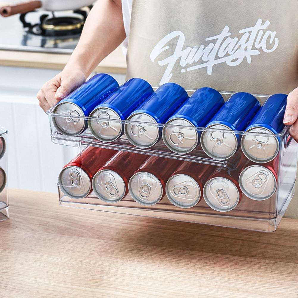 2-Tier Roll Transparent Organizer Holder Bowlift