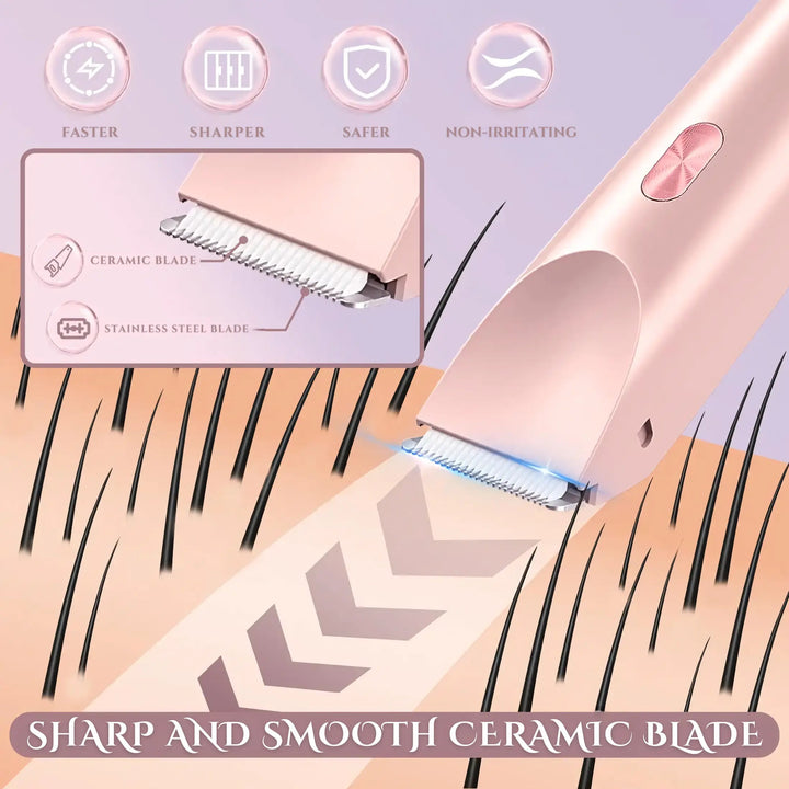 BowLift | 2-in-1 Electric Razor for Women with Dual Head Design
