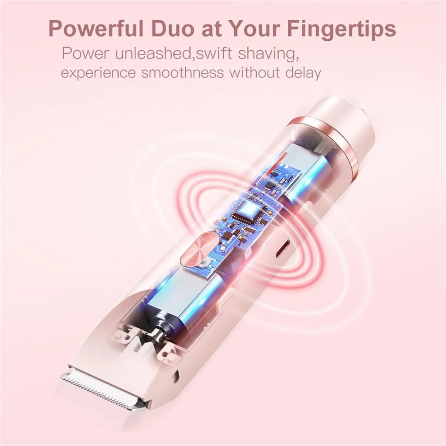 BowLift | 2-in-1 Electric Razor for Women with Dual Head Design