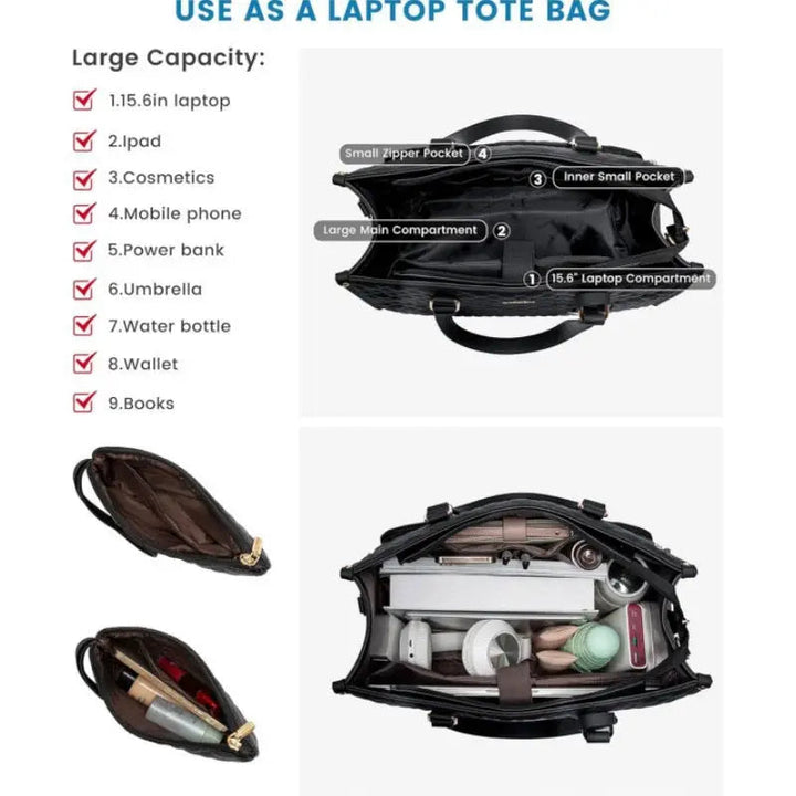 BowLift | 2-in-1 Insulated Bag with Laptop Compartment – Stylish & Practical for Work and Everyday Life