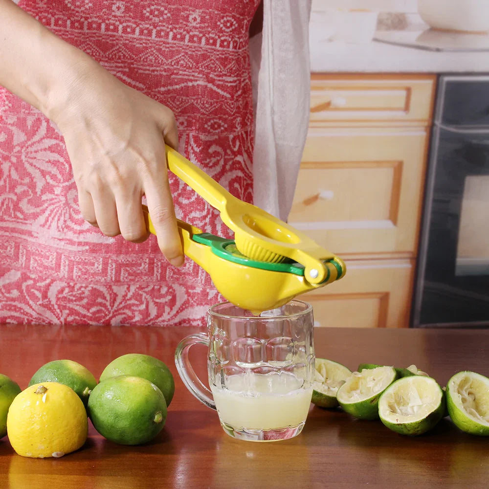 2-In-1 Aluminum Lemon Lime Squeezer and Hand Manual Citrus Juicer | Bowlift