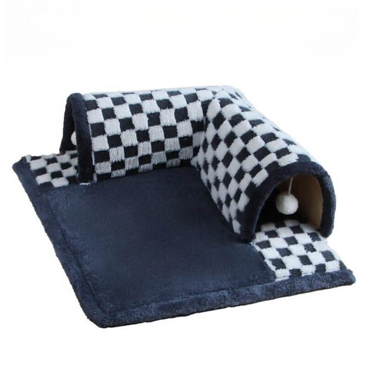 2-in-1 Cat Tunnel Bed - FurryFun Bowlift