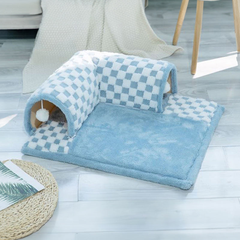 2-in-1 Cat Tunnel Bed - FurryFun Bowlift