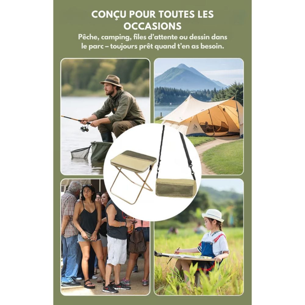 BowLift | 2-in-1 Chair Bag – Ultralight Foldable Backpack with Built-In Seat