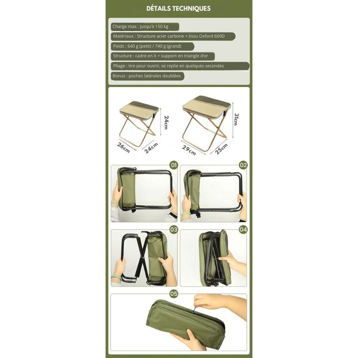 BowLift | 2-in-1 Chair Bag – Ultralight Foldable Backpack with Built-In Seat