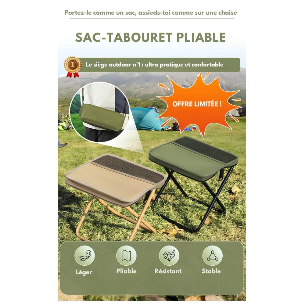 BowLift | 2-in-1 Chair Bag – Ultralight Foldable Backpack with Built-In Seat