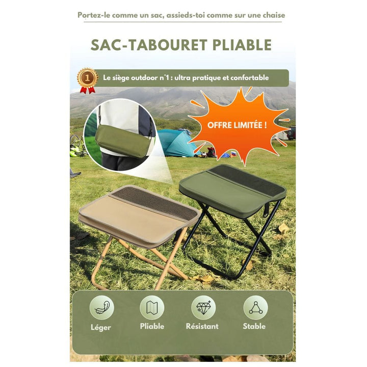 BowLift | 2-in-1 Chair Bag – Ultralight Foldable Backpack with Built-In Seat