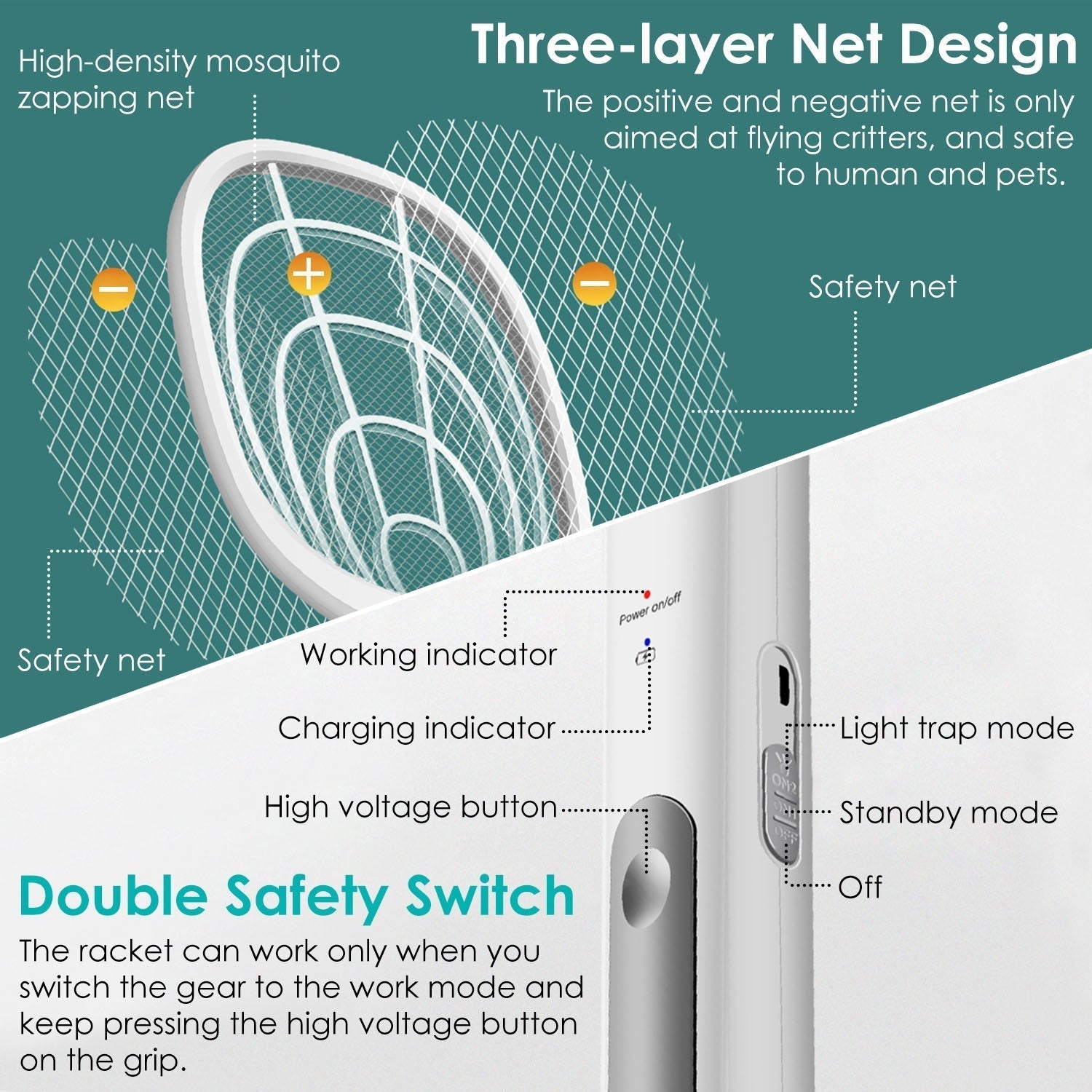 BowLift | 2-in-1 Electric Rechargeable Insect Killer