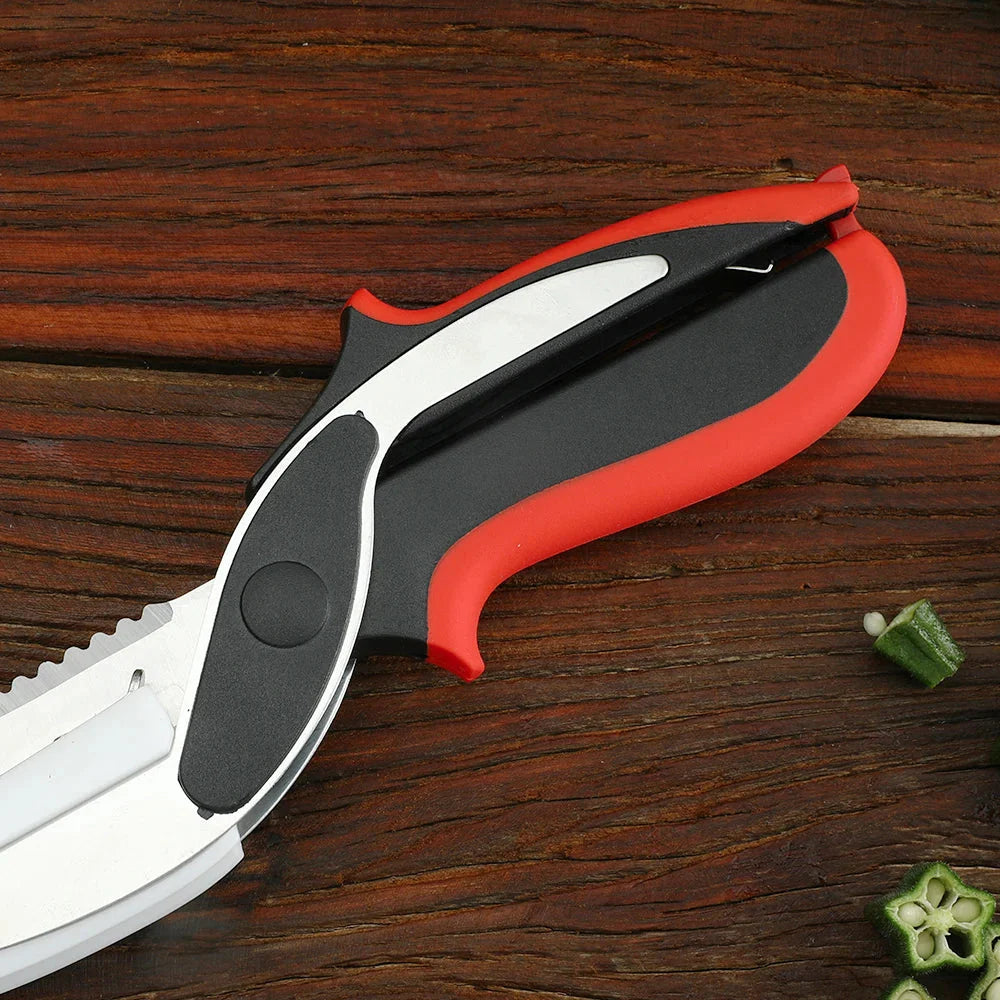 2 in 1 Multifunction Stainless Steel Kitchen Scissor With Handle | Bowlift