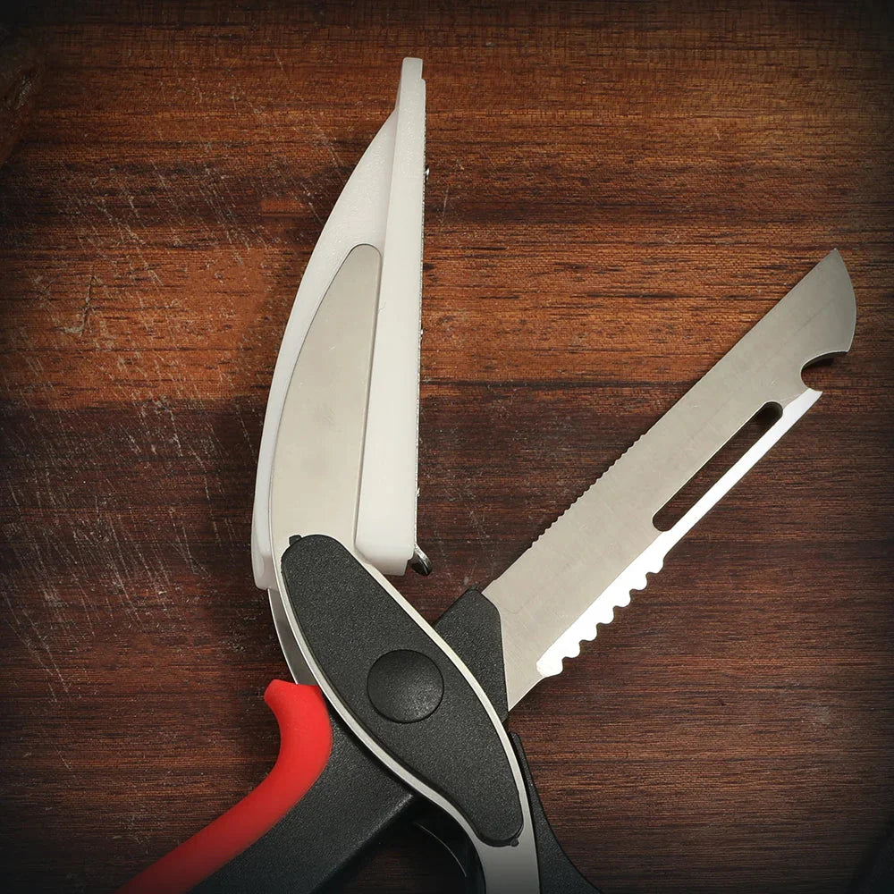 2 in 1 Multifunction Stainless Steel Kitchen Scissor With Handle | Bowlift