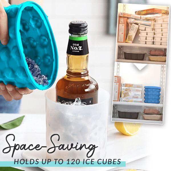 BowLift | Space-saving 2-in-1 silicone ice cube tray with cooling function