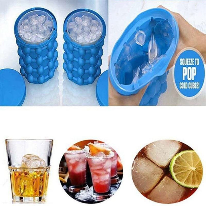 BowLift | Space-saving 2-in-1 silicone ice cube tray with cooling function