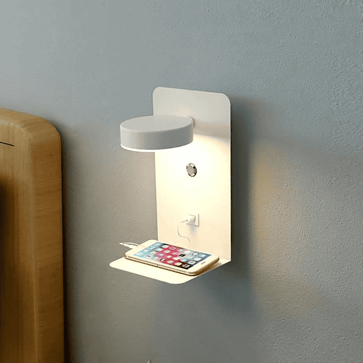BowLift | LED Wall Light with Shelf | Soft Glow, Modern Design & Ideal for Creating a Festive Atmosphere in Your Bedroom