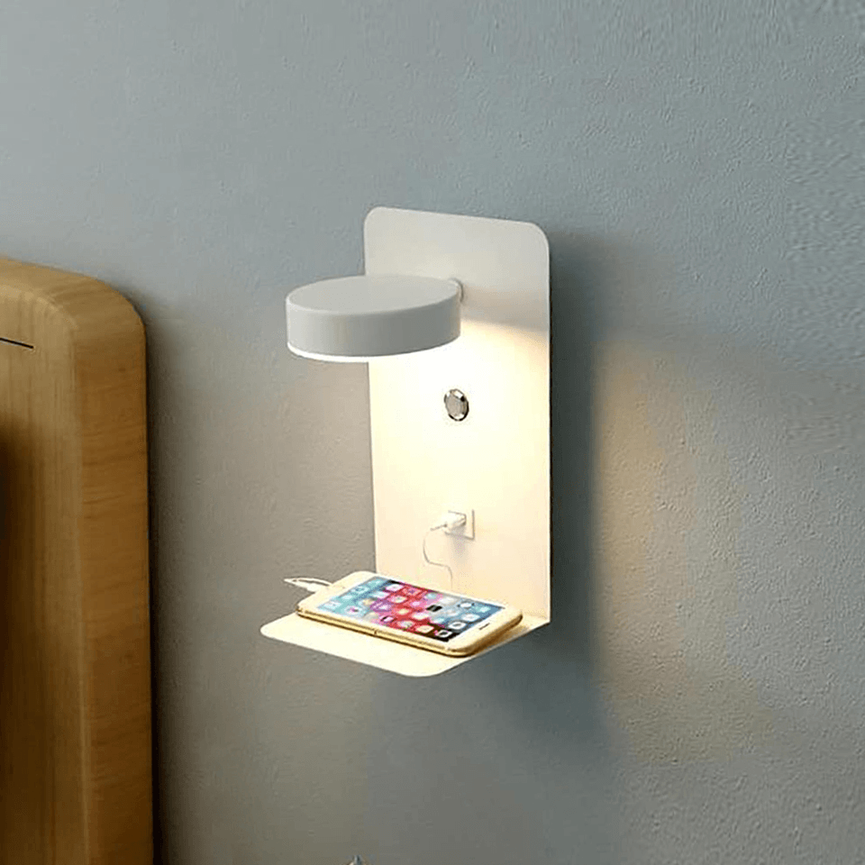 BowLift | Night lamp with charger - BrightHub - 330° Rotatable - Charging station