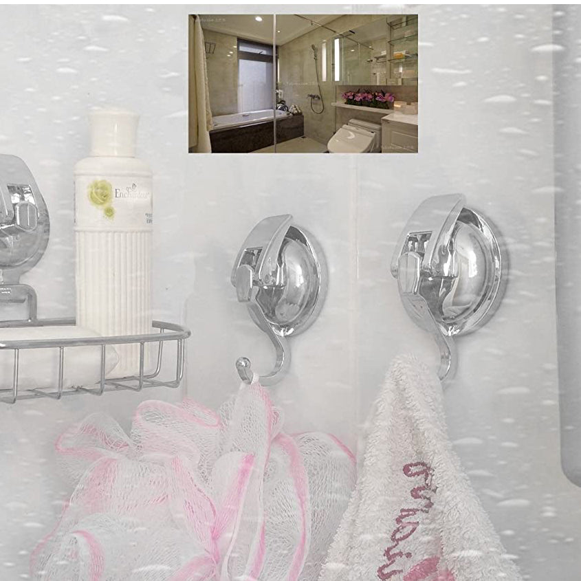 BowLift | 2-Pack: Heavy-Duty Vacuum Suction Cup Hooks