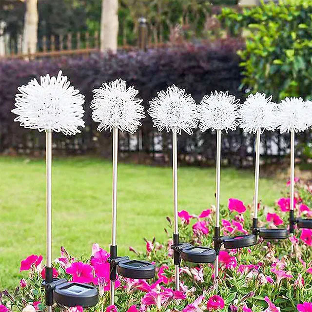 BowLift | 2-Pack: Outdoor Solar Dandelion Garden Lights