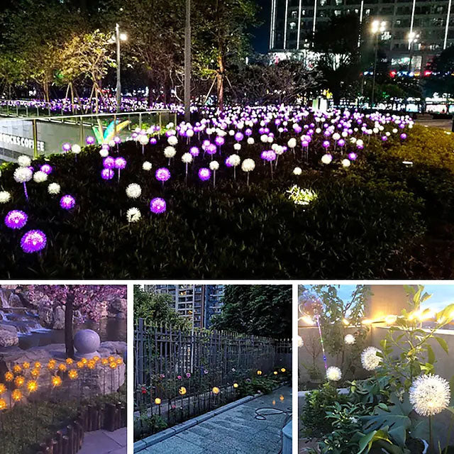 BowLift | 2-Pack: Outdoor Solar Dandelion Garden Lights