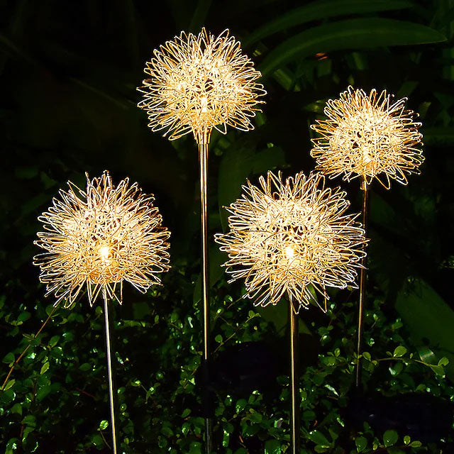 BowLift | 2-Pack: Outdoor Solar Dandelion Garden Lights