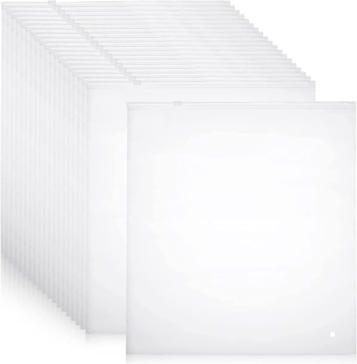 BowLift | Multi-Purpose Frosted Zip Storage Bags – 20-Pack Plastic Garment Sleeves (Buy 2 Sets, Take 1 FREE)