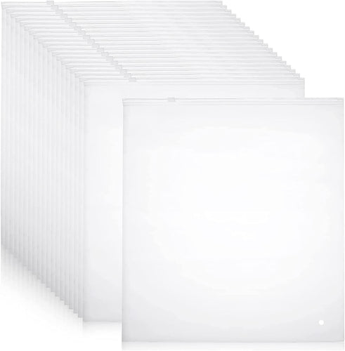 BowLift | Multi-Purpose Frosted Zip Storage Bags – 20-Pack Plastic Garment Sleeves (Buy 2 Sets, Take 1 FREE)