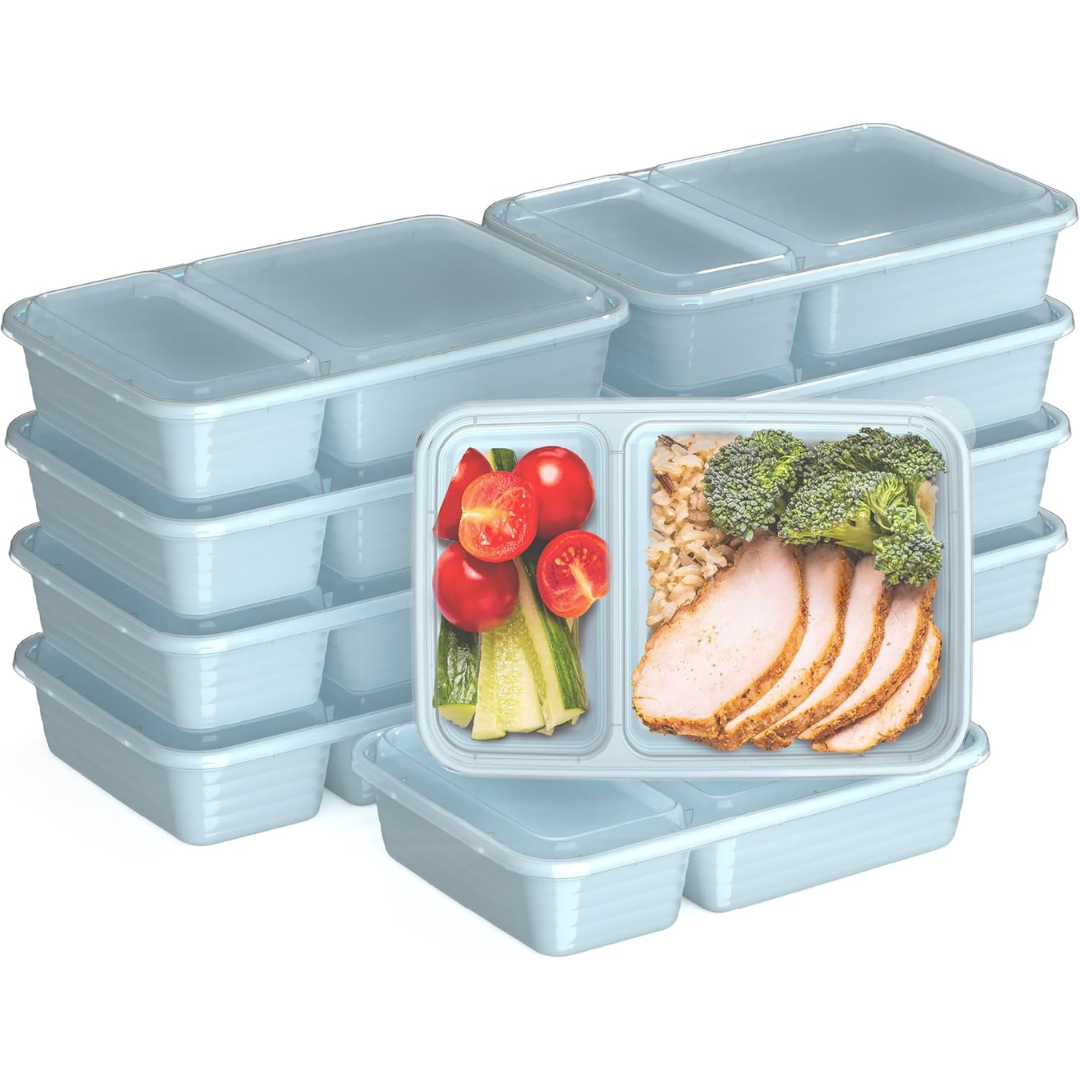 BowLift | 20-piece reusable 2-compartment food containers