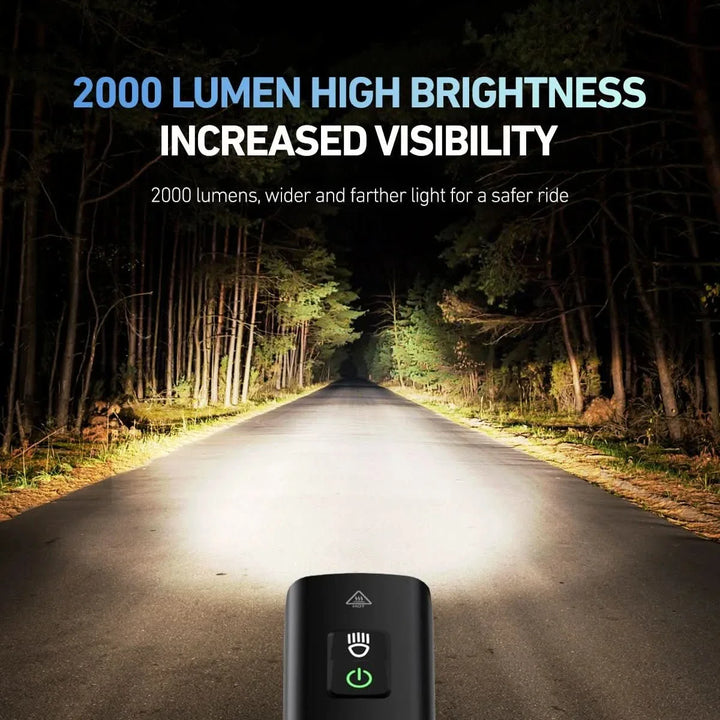BowLift | Powerful LED bike light with 2000 lumen & IPX6 water protection