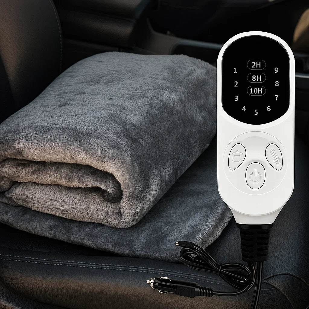 BowLift | Electric Blanket Car Heated Washable Travel Throw