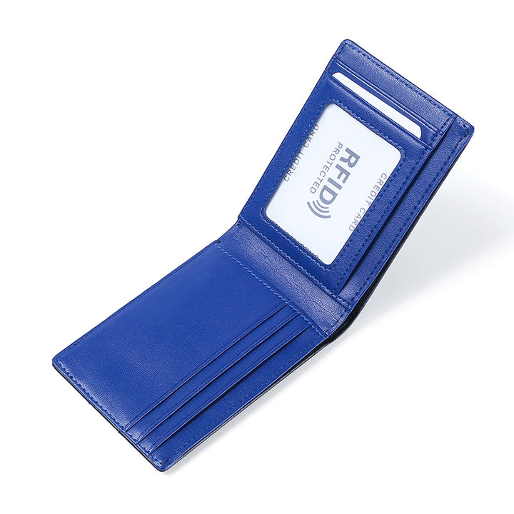RFID-Blocking Leather Trifold Wallet