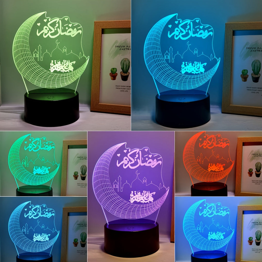 MoonPalace - 3D Color Night Lamp Touch Bowlift