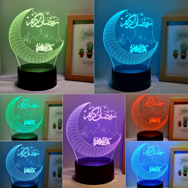 MoonPalace - 3D Color Night Lamp Touch Bowlift