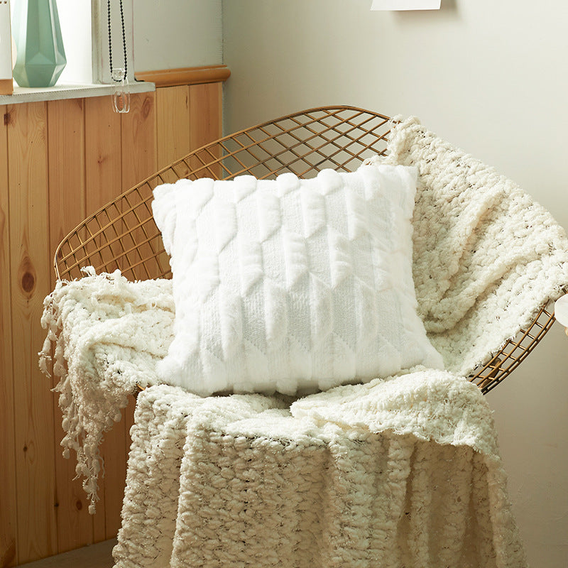 Textured Geometric Cushion