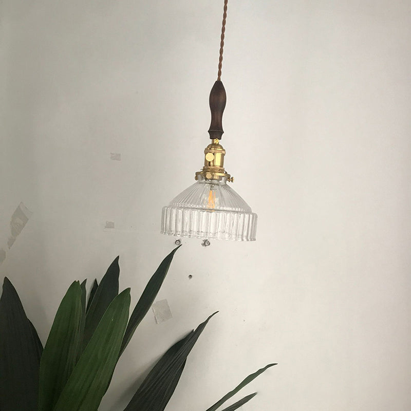 BowLift | LoftLuxe Pendant Light - Rustic Hanging Lamp with Frosted Glass
