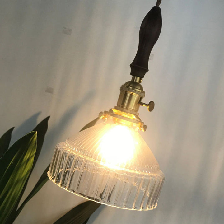 BowLift | LoftLuxe Pendant Light - Rustic Hanging Lamp with Frosted Glass