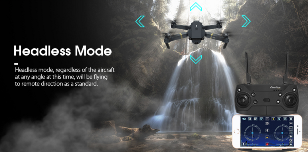 BowLift | Skyhawk HD Foldable Air Selfie Drone With Camera 2MP