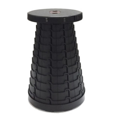 BowLift | Portable & Lightweight Retractable Folding Stool, with Max Load 150Kg & Twelve Levels, for Fishing, BBQ, Outdoors, Indoors, Kitchen & More