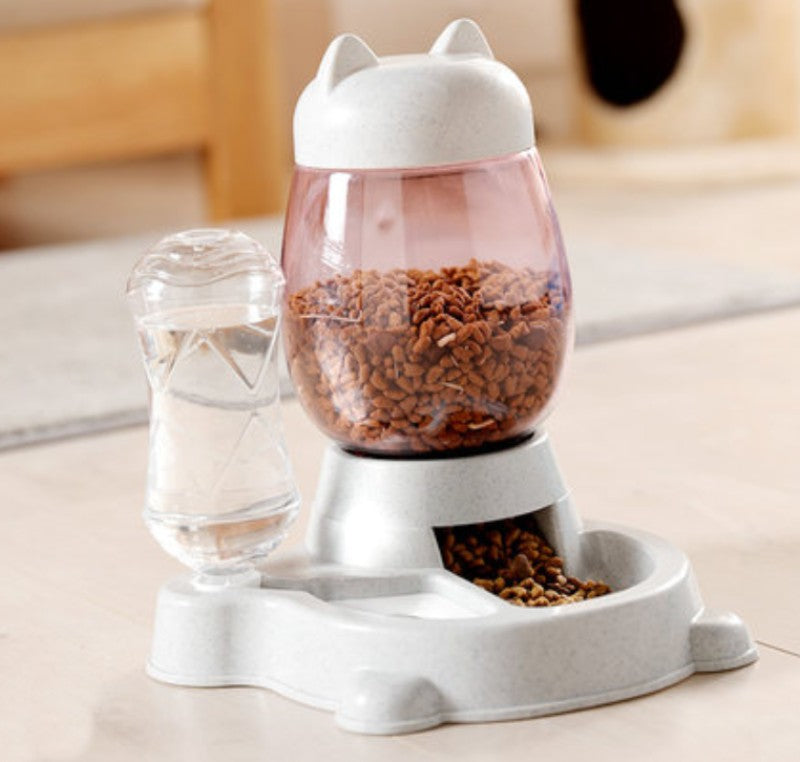 BowLift | 2-in-1 Automatic Pet Feeder, with Automatic Refill, Large Capacity, Detachable Design and Dust-proof Drinking Spout, For Cats and Dogs