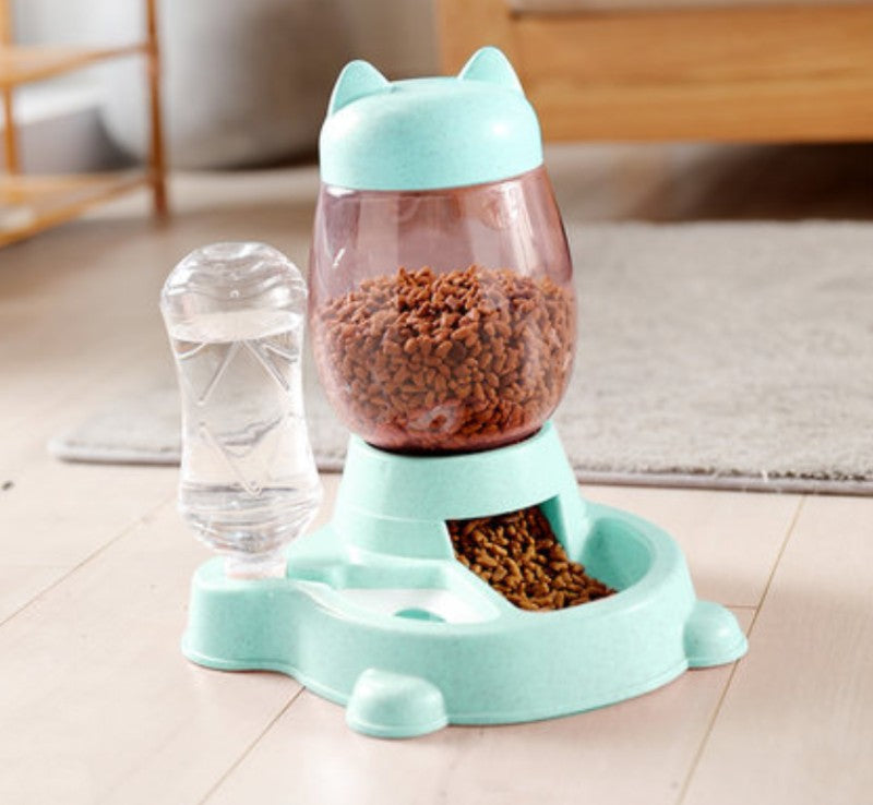 BowLift | 2-in-1 Automatic Pet Feeder, with Automatic Refill, Large Capacity, Detachable Design and Dust-proof Drinking Spout, For Cats and Dogs
