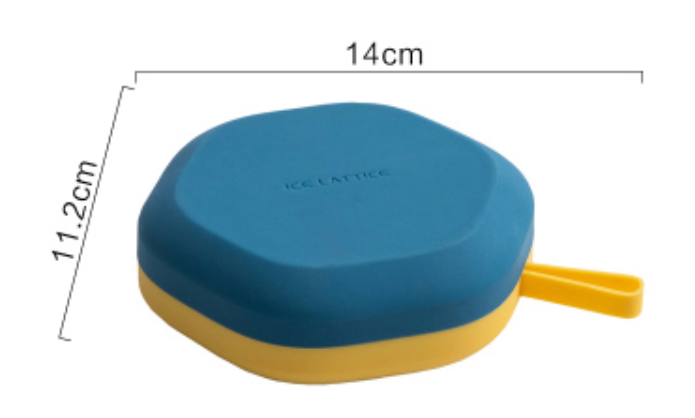BowLift | Silicone Ice Mold with 12 Hexagon or 24 Square Cavities, with Food Grade Silicone, Dustproof Lid, Dishwasher Safe and Easy to Demold