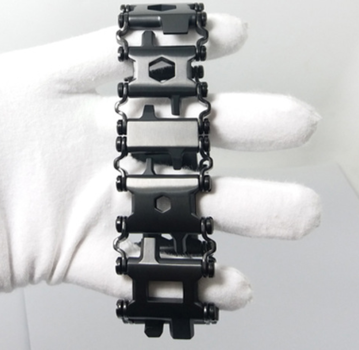 BowLift | 29-in-1 Multifunctional Stainless Steel Watch Strap/Bracelet, with 29 Hidden Practical Tools, for Sailing, Travel, Camping & Hiking