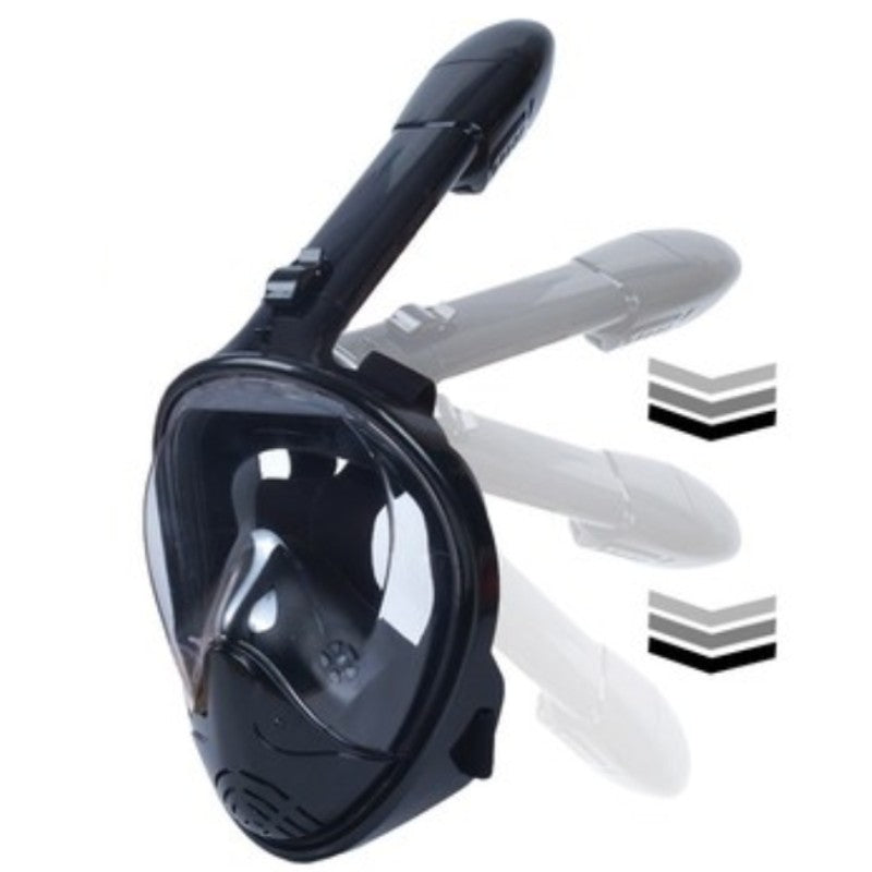 BowLift | Foldable Full Face Snorkel Mask, with 180 Degree Panoramic Viewing, Anti-Fog & Anti-Leak Design, for Kids and Adults (1 pc)