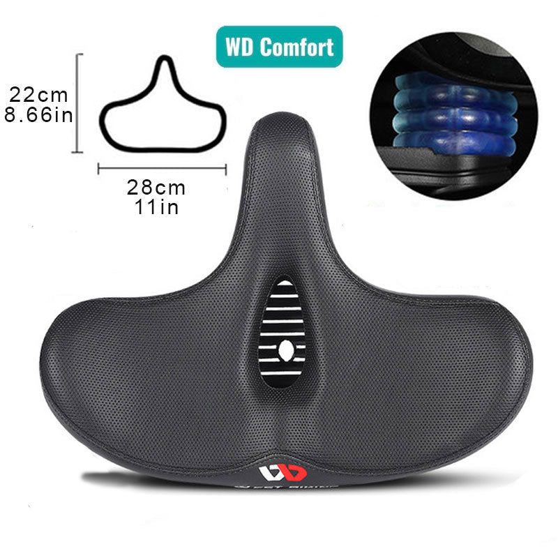 BowLift | RideEase - Extra Wide & Breathable Comfortable Bike Saddle, Ergonomic Bicycle Seat
