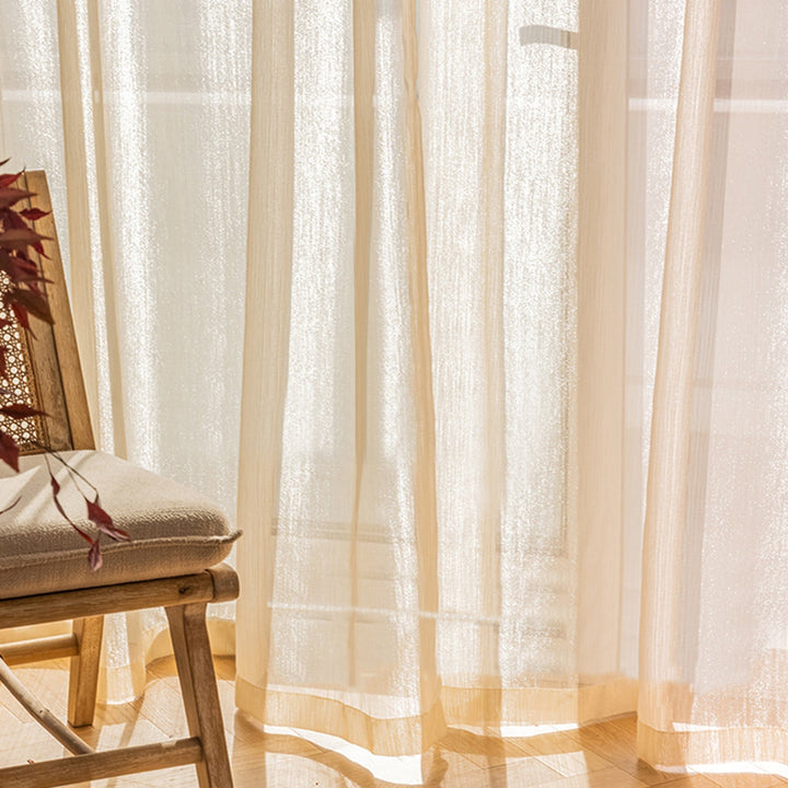 Transparent Linen Curtains, Light and Modern for Living Room | Bowlift