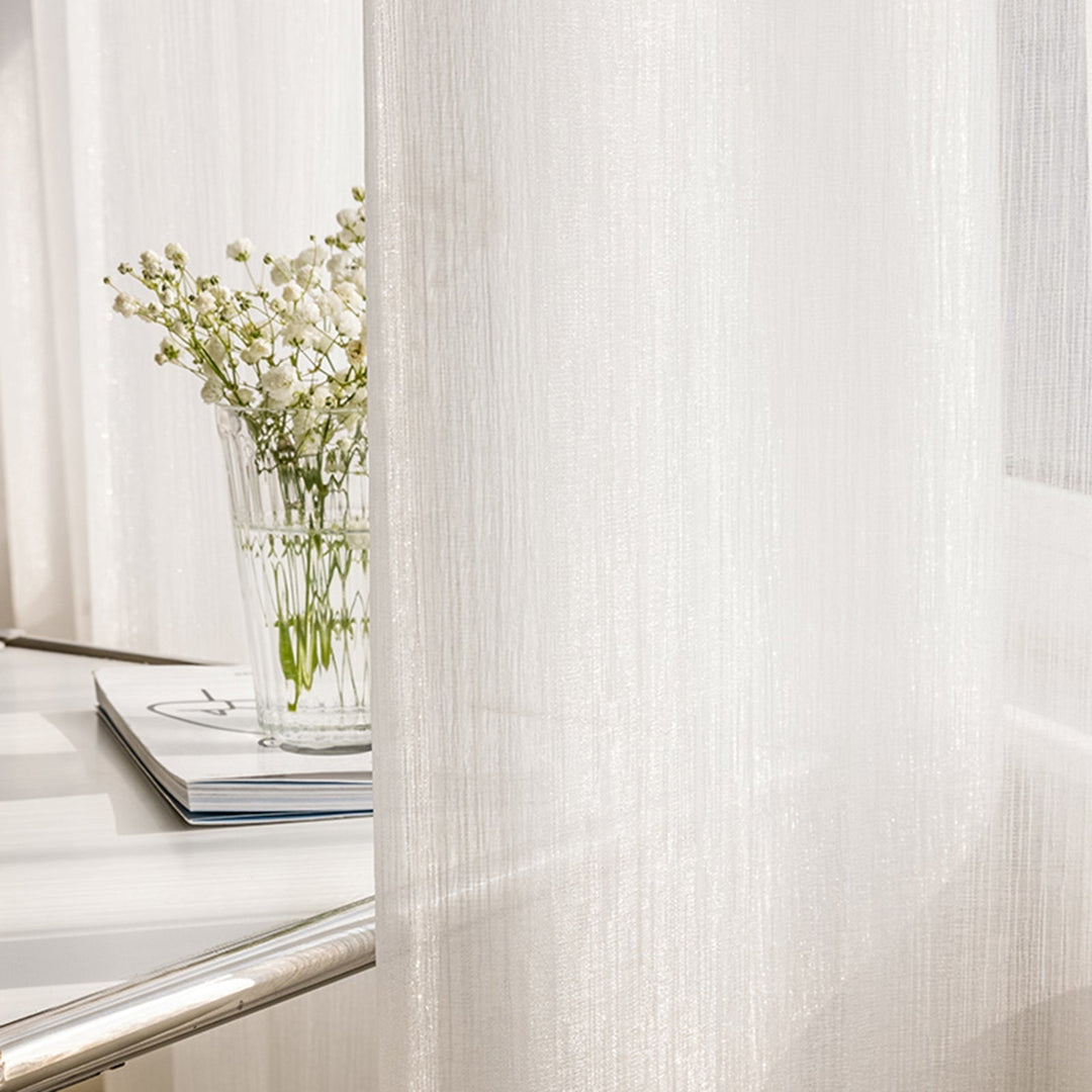 Transparent Linen Curtains, Light and Modern for Living Room | Bowlift