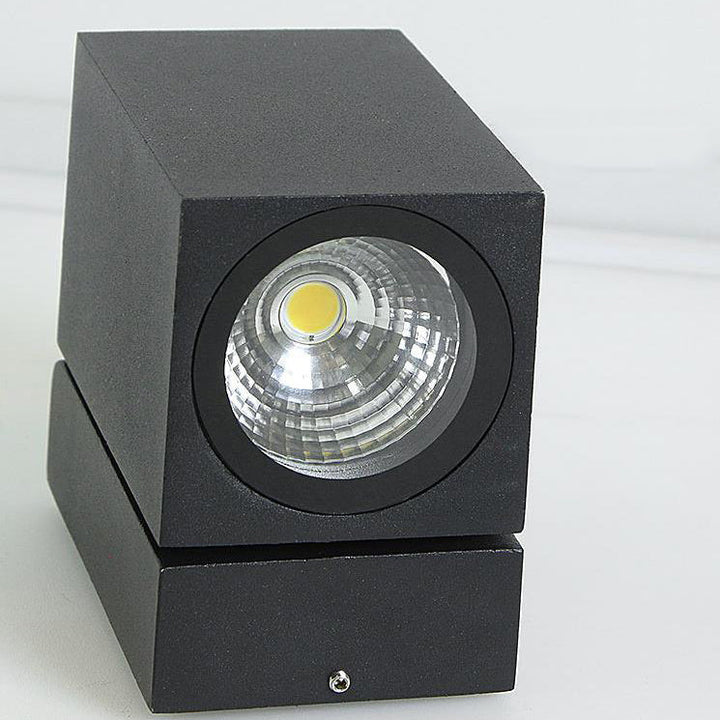 Modern Outdoor Waterproof Square Spotlight Adjustable Angle LED Garden Wall Sconce Lamp | Bowlift